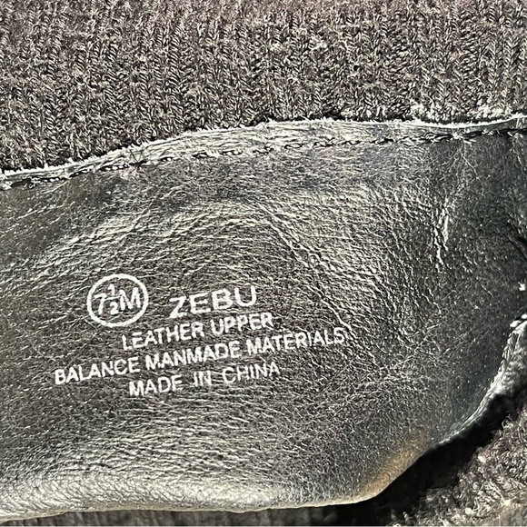 Apepazza ZEBU black leather/knit boots, size 7.5 - Picture 11 of 13